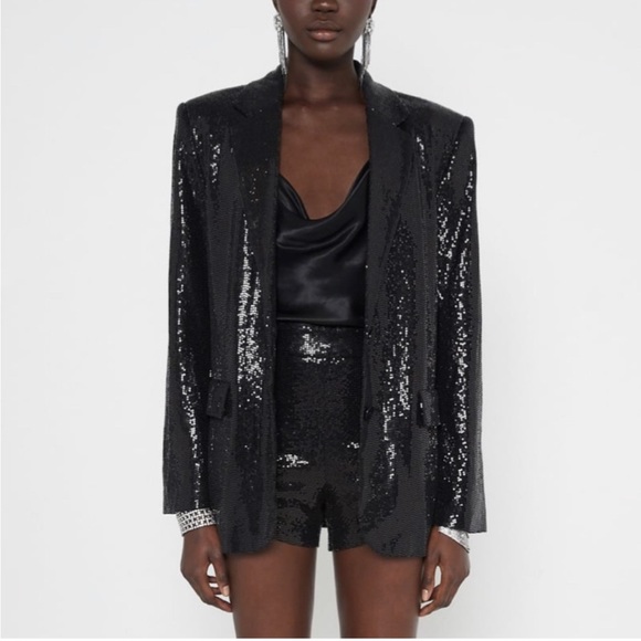 ZARA fluid sequins blazer